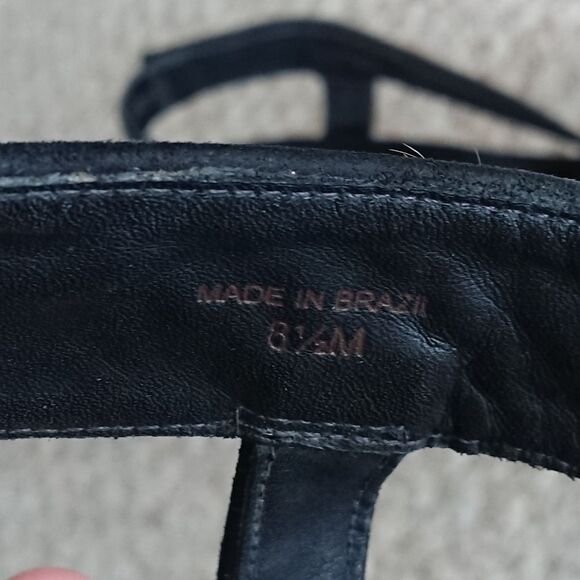 Diane Von Furstenberg Leopard Calf Skin/Suede Leopard peep toe Sling Back sz 8.5 - Picture 9 of 12